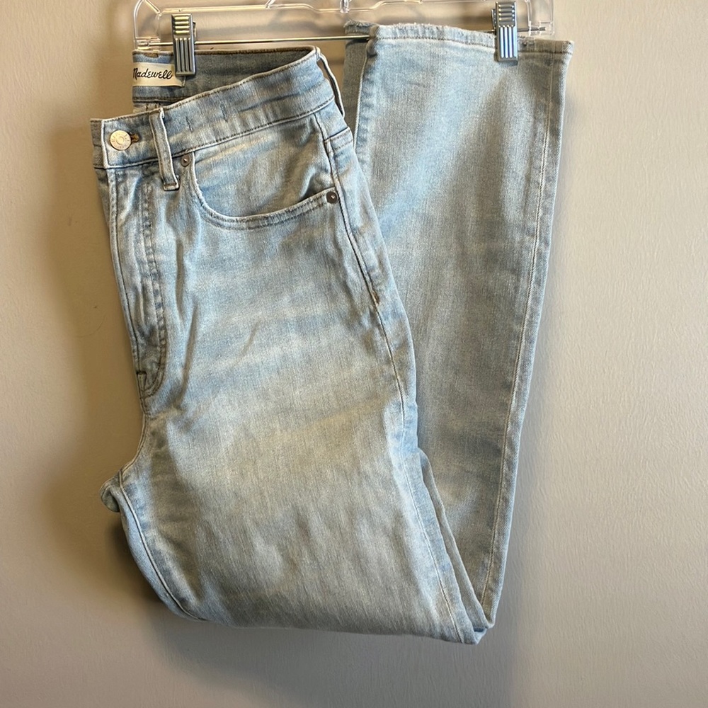 Madewell The Perfect Vintage Straight Jean in Mosedale Wash like new